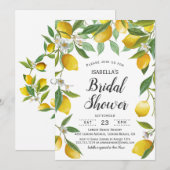 Modern Boho Lemon Summer Bridal Shower Kaart (Voorkant / Achterkant)