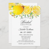 Modern Boho Lemon Summer Bridal Shower Kaart (Voorkant / Achterkant)
