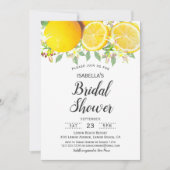 Modern Boho Lemon Summer Bridal Shower Kaart (Voorkant)