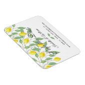 Modern Boho Lemon Summer Save the Date Wedding Magneet (Rechterzijde)
