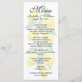 Modern Boho Lemon Summer Wedding Menu Kaart (Voorkant)