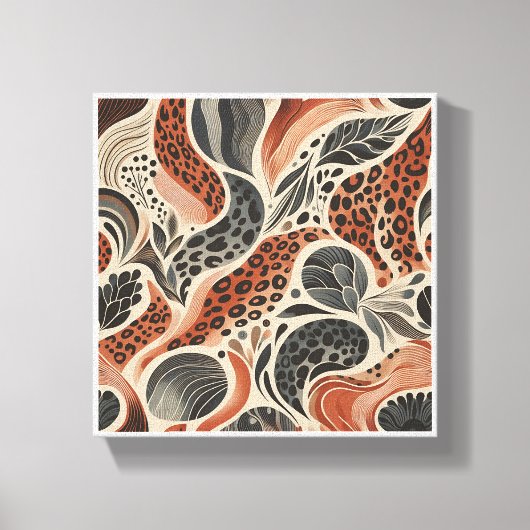 Modern Boho Leopard Print - Abstract Animal Skin a (Voorkant)