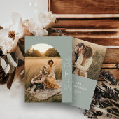 Modern Boho Lijst Sage Wedding Foto Save The Date