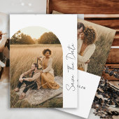 Modern Boho Lijst Wedding Foto Save The Date