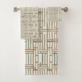 Modern Boho Linear Geometric ID1276 Bad Handdoek (Insitu)