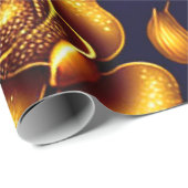 Modern Boho Luxury Gold Roos Collectie Cadeaupapier (Rol Hoek)