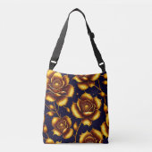 Modern Boho Luxury Gold Roos Collectie Crossbody Tas (Voorkant)