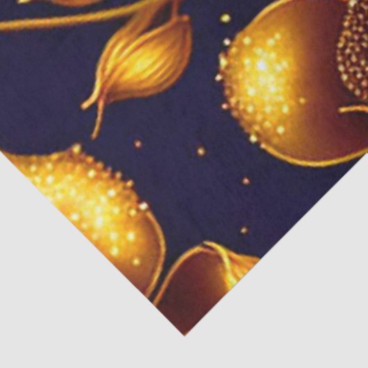 Modern Boho Luxury Gold Roos Collectie Tissuepapier (Detail)