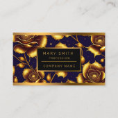 Modern Boho Luxury Gold Roos Collectie Visitekaartje (Voorkant)