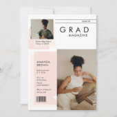 Modern Boho Magazine afstuderen aangekondigd Kaart (Voorkant)