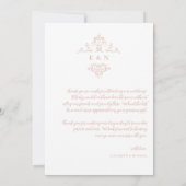 Modern Boho Monogram | Foto bruiloft dank u Bedankkaart (Achterkant)