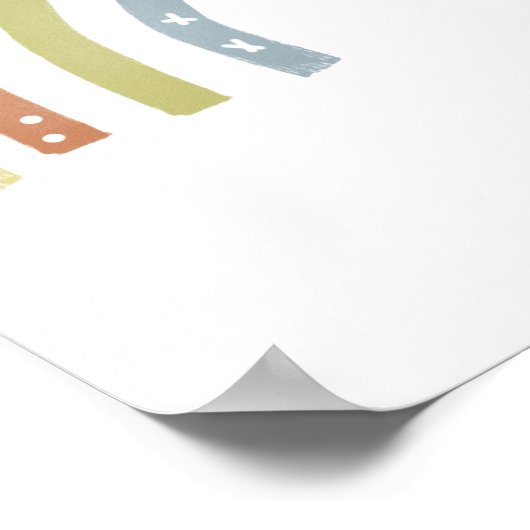 Modern Boho Neutral Rainbow Poster (Hoek)