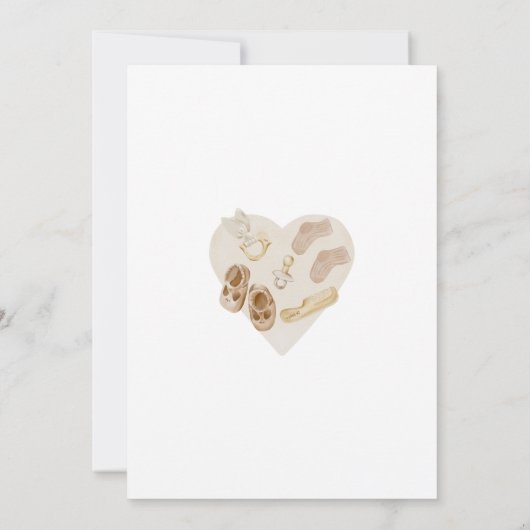 Modern Boho Nursery Mobile Baby shower Invitation Kaart (Achterkant)