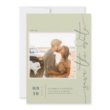 Modern Boho Oceaan Glas | Foto Save the Date