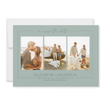 Modern Boho Ocean Glass | 3 Foto slaat de datum op