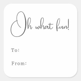 Modern Boho Oh Wat leuk om van te maken Vierkante Sticker