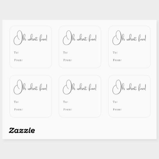 Modern Boho Oh Wat leuk om van te maken Vierkante Sticker (Vel)