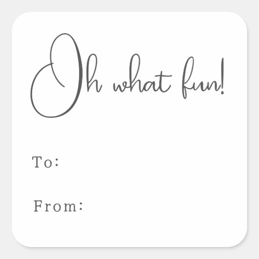 Modern Boho Oh Wat leuk om van te maken Vierkante Sticker (Voorkant)