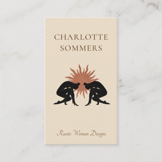 Modern Boho Online Boutique Visitekaartje (Voorkant)