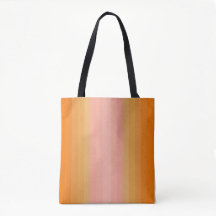 Modern Boho Oranje en Roze Canvas tas