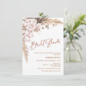 Modern Boho Orchard Pampas Grass Vrijgezellenfeest Kaart (Staand voorkant)