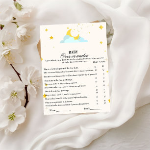 Modern boho over of onder baby showers games briefkaart