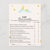 Modern boho over of onder baby showers games briefkaart (Voorkant)