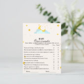 Modern boho over of onder baby showers games briefkaart (Staand voorkant)