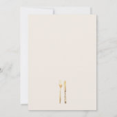 Modern Boho Pampas gras repetitie diner Kaart (Achterkant)