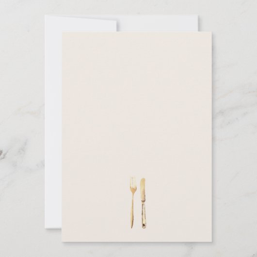 Modern Boho Pampas gras repetitie diner Kaart (Achterkant)