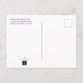 Modern Boho Pampas Grass Cotton Vrijgezellenfeest Uitnodiging Briefkaart (Achterkant)