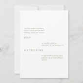 Modern Boho Pampas Wit & Goud Tekst Vrijgezellenfe Kaart (Achterkant)