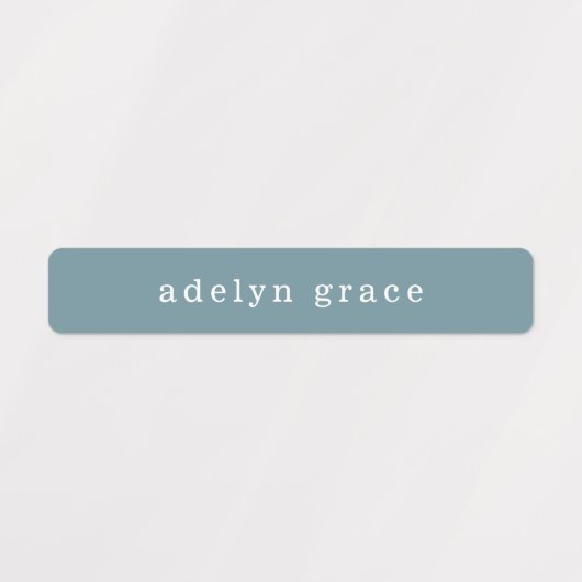 Modern Boho Pastel Girl Name Labels (Design 1)