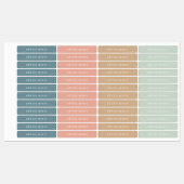 Modern Boho Pastel Girl Name Labels (Vel)