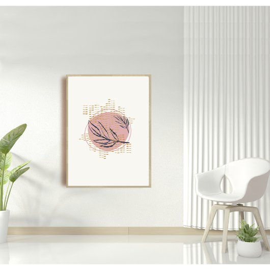 Modern Boho pastel wall art Poster