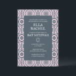 Modern Boho Patroon Custom B'nai Bat Bar Mitzvah Kaart<br><div class="desc">Perfecte kaart om een bar mitswa, vleermuis mitswa of andere joodse viering aan te kondigen! Hand gemaakte kunst voor u! VOLLEDIG ! Klik op "Personaliseren" hierboven om de tekst te bewerken. Klik op "bewerken met behulp van design tool" om de lettertypen, kleuren en plaatsingen aan te passen en om het...</div>