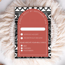 Modern Boho Pattern Wedding Arch Coral