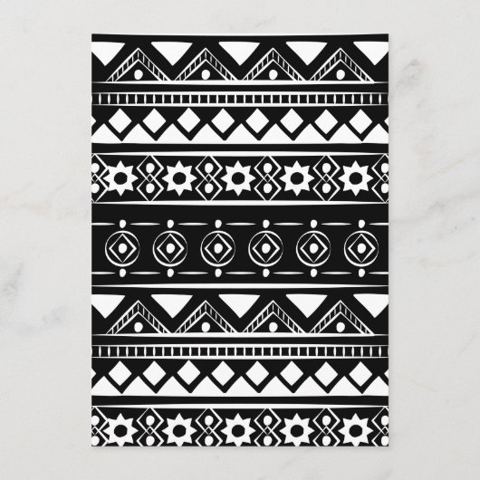 Modern Boho Pattern Wedding Arch Gold Menu (Achterkant)