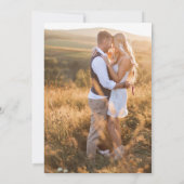 Modern Boho Photo Wedding Save The Date (Achterkant)