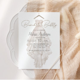 Modern Boho Pink Elegant Floral Bridal Brunch