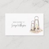 Modern Boho Pink Elegant Floral Wedding Plaatskaartje (Voorkant)