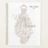 Modern Boho Pink Elegant Floral Wedding Planner (Voorkant)