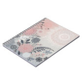 Modern Boho Pink Grey Notebook Notitieboek (Linkerzijde)