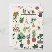 Modern Boho Plant Illustration Vrijgezellenfeest Kaart (Achterkant)