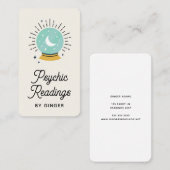 Modern Boho Psychic Reader Medium Tarot Visitekaartje (Voorkant / Achterkant)