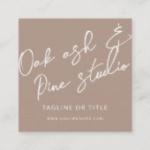 Modern Boho QR Code Visitekaartje (Voorkant)