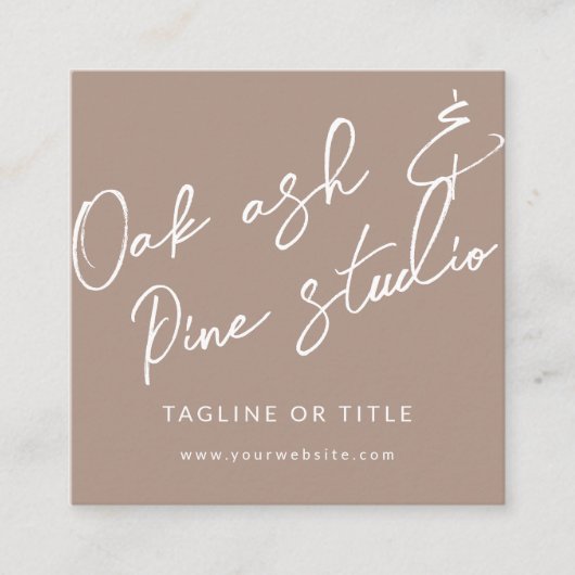 Modern Boho QR Code Visitekaartje (Voorkant)