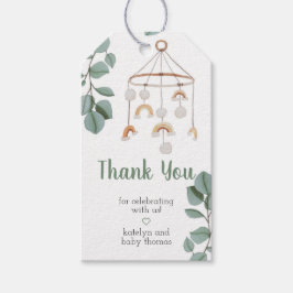 Modern Boho Rainbow Baby shower Cadeaulabel