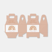 Modern Boho Rainbow Baby shower Dank u wel Bedankdoosjes (Uitgevouwen)