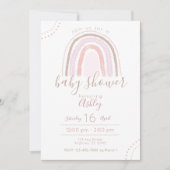 Modern Boho Rainbow Baby shower Sprinkle Kaart (Voorkant)